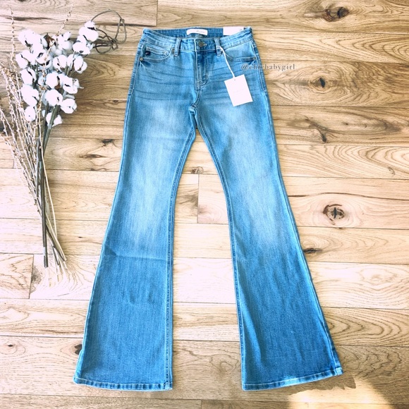 Kancan || Bellbottoms Flare Bootcut Light Washed Jeans - Picture 10 of 16